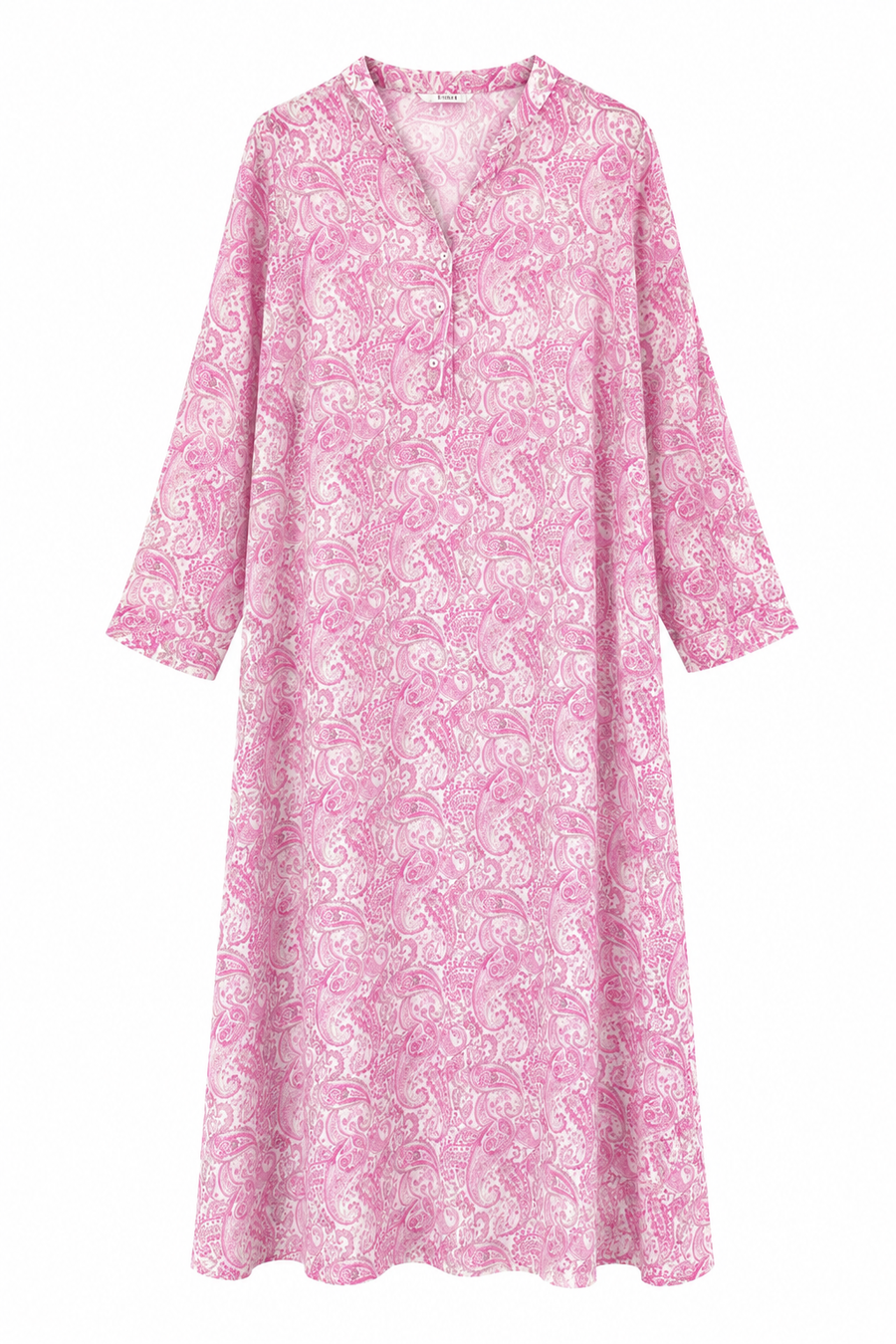 Lilyum Desenli Elbise Pembe- HYL0362