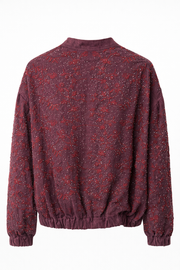 Royal Night Taşlı Bomber Bordo