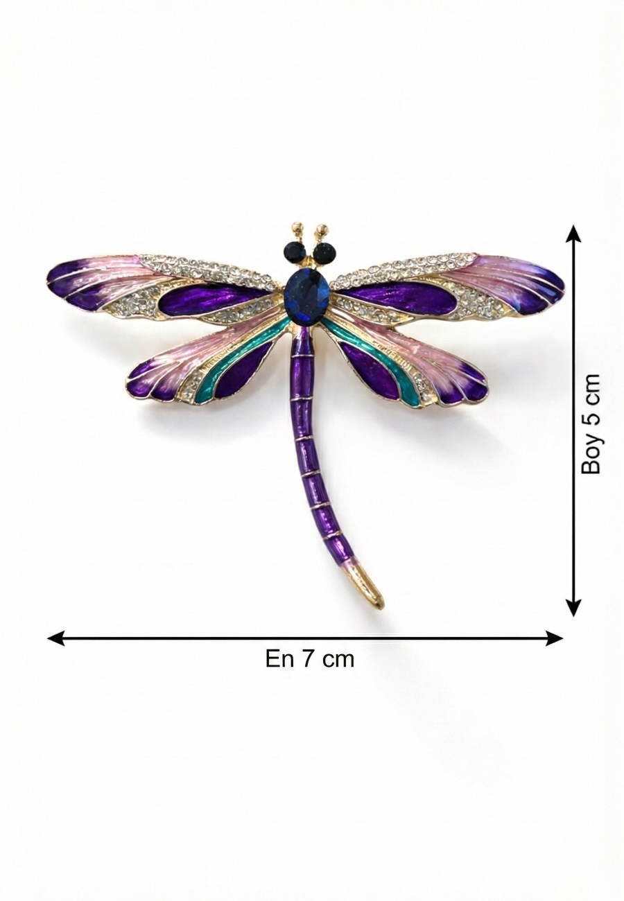 Yusufçuk Renkli Broş