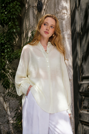 Hakim Yaka Desenli Gömlek Mint Rs34977