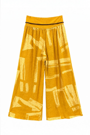 Desenli Keten Pantolon 5142