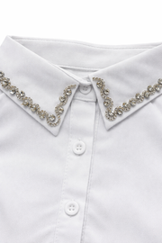 Uçları İşlemeli Gömlek Yaka Yakalık