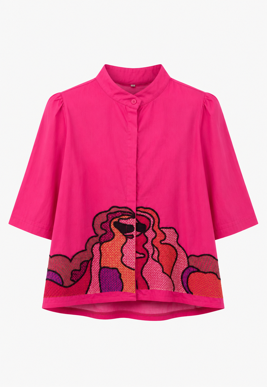 Sakura Gömlek Pembe