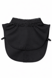 Siyah Güpürlü Gömlek Yakalık