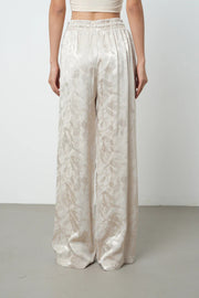 Ekru Renk Lastikli Bol Paça Kadın Pantolon - 45282