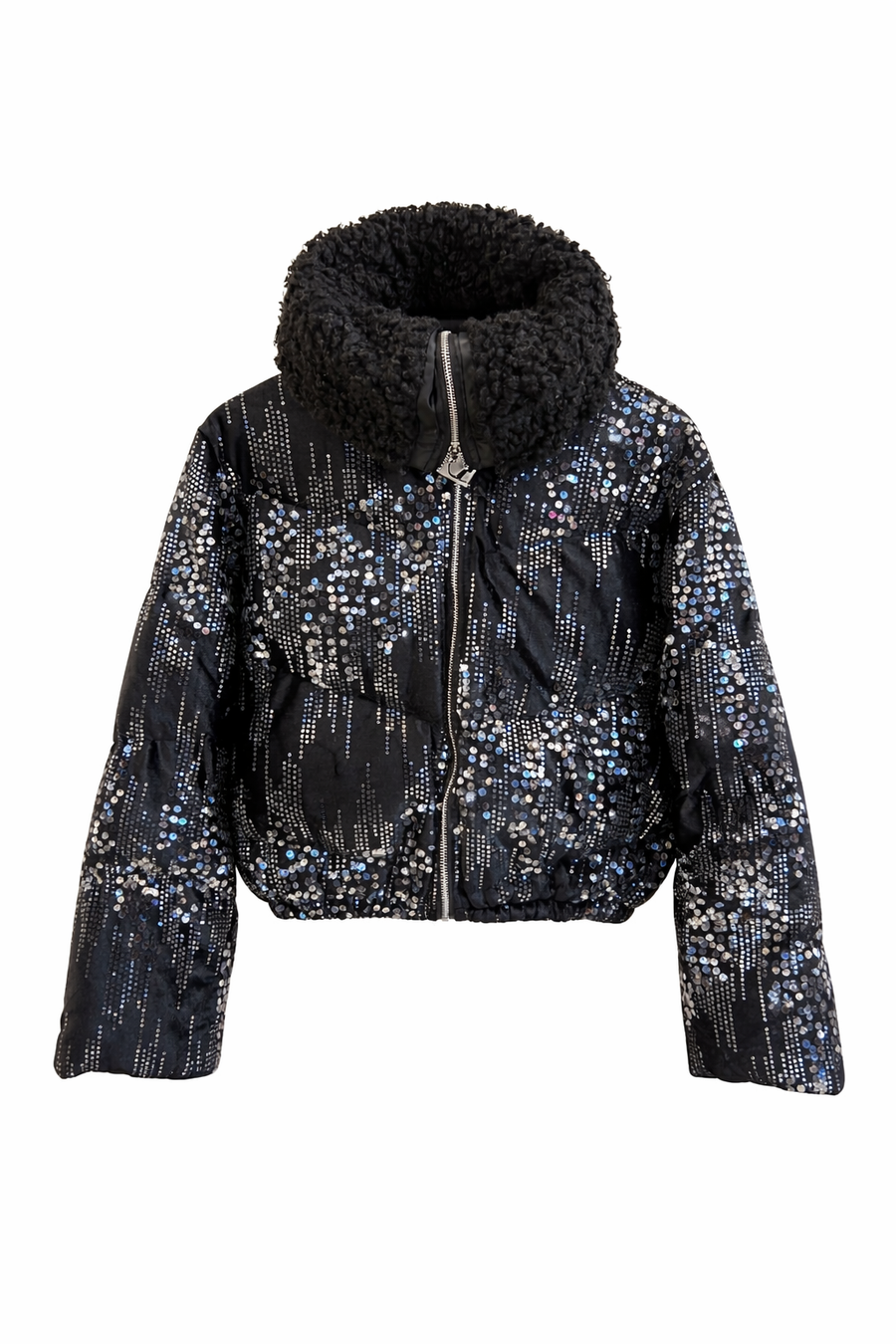 Chn-Payetli Kısa Şişme Mont