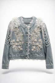 Özel Üretim İşemeli Kot Ceket