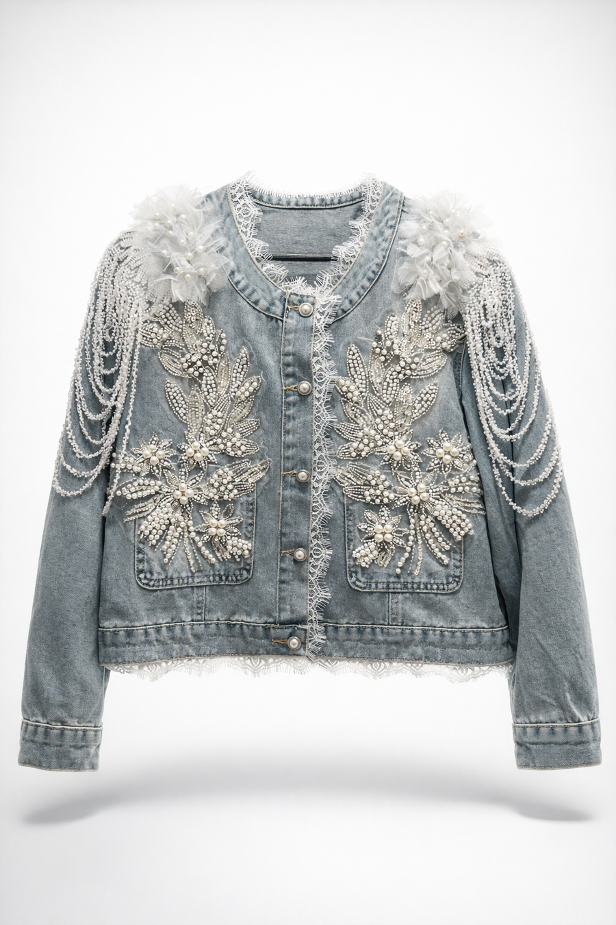 Özel Üretim İşemeli Kot Ceket