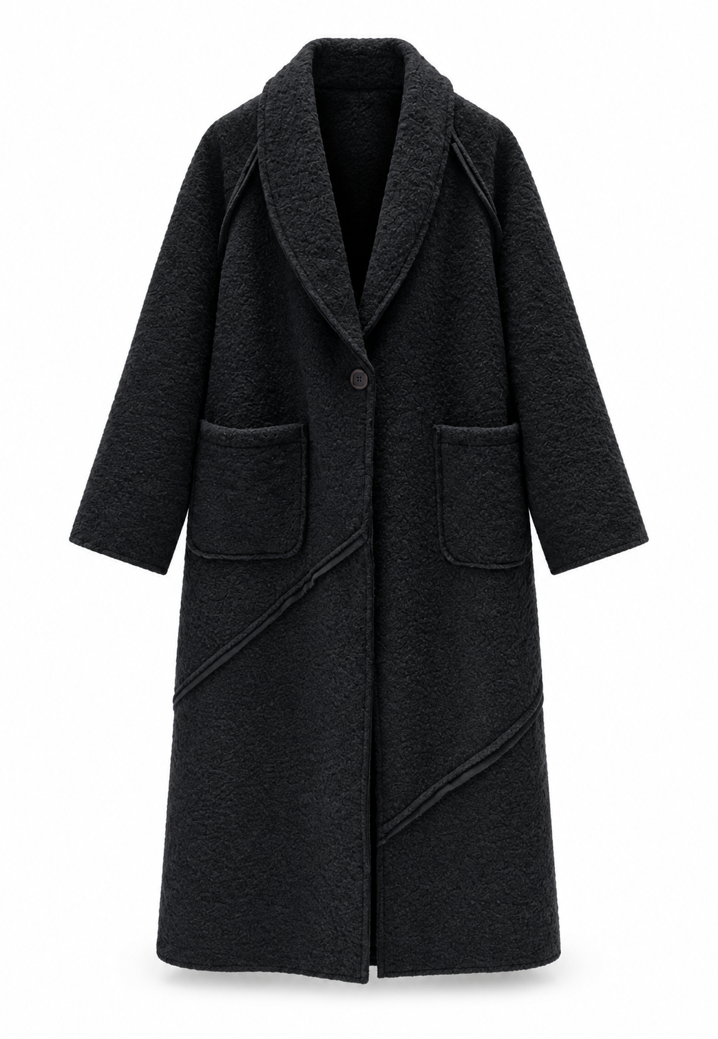 Cepli Buklet Uzun Kaban |RS1093 Siyah