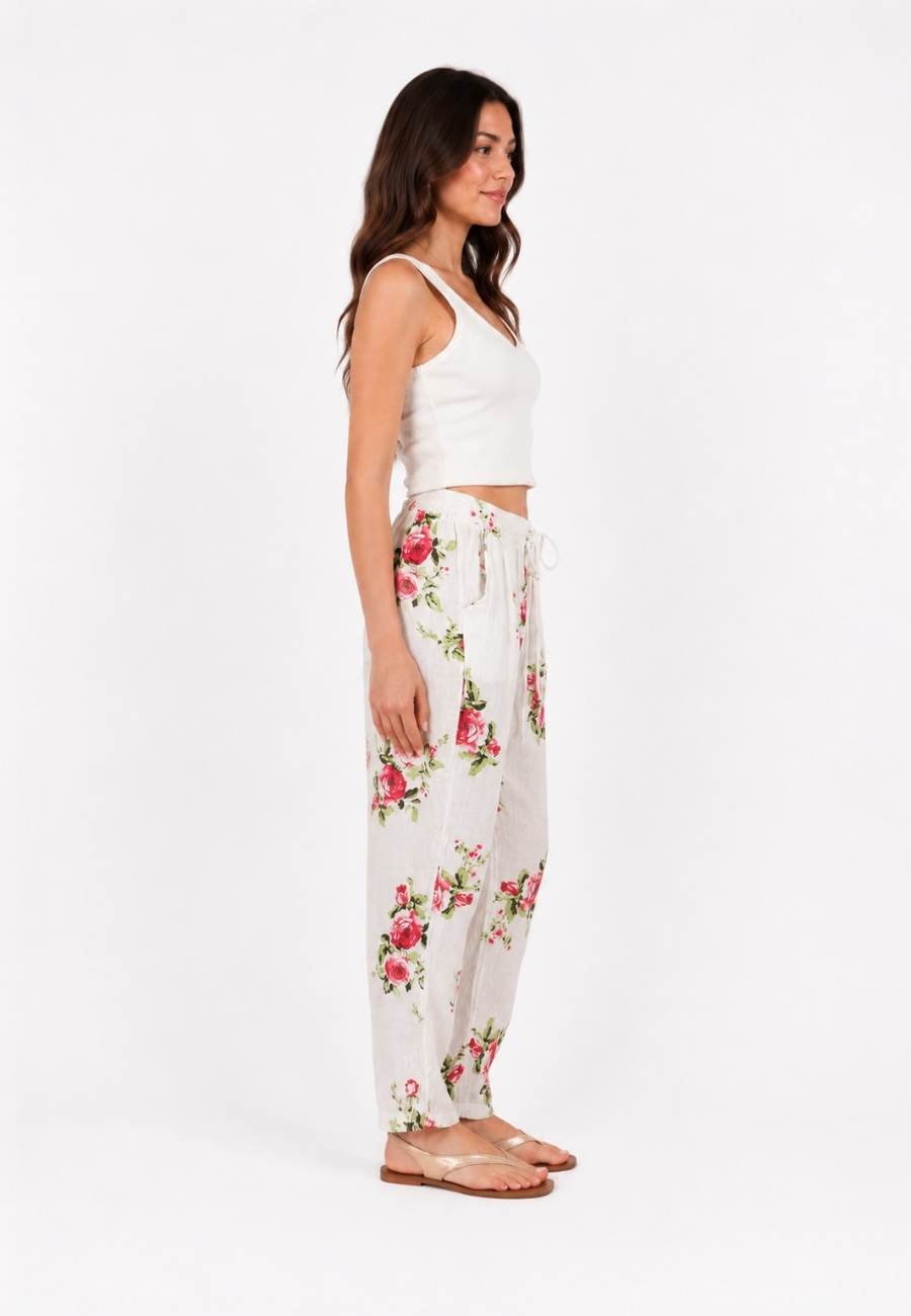 Rosalie Keten Pantolon Beyaz