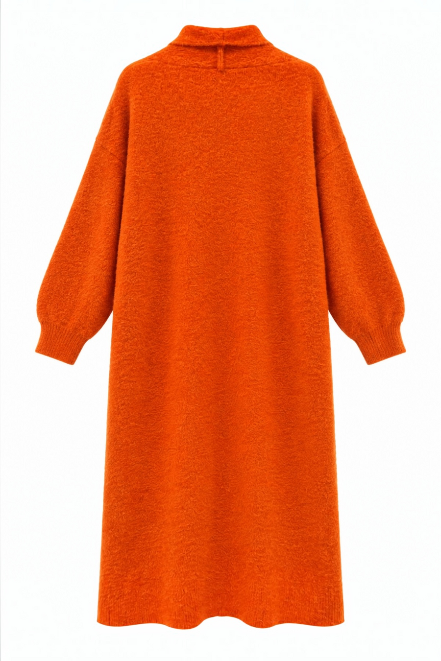 Sakal İplik Model Uzun Hırka Rs0593 - Orange