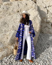 Etnik Desen Viskon Kimono