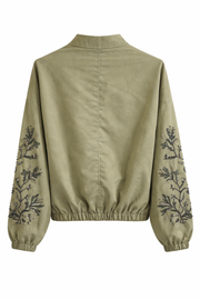 Royal Night Taşlı Bomber Yeşil 72539