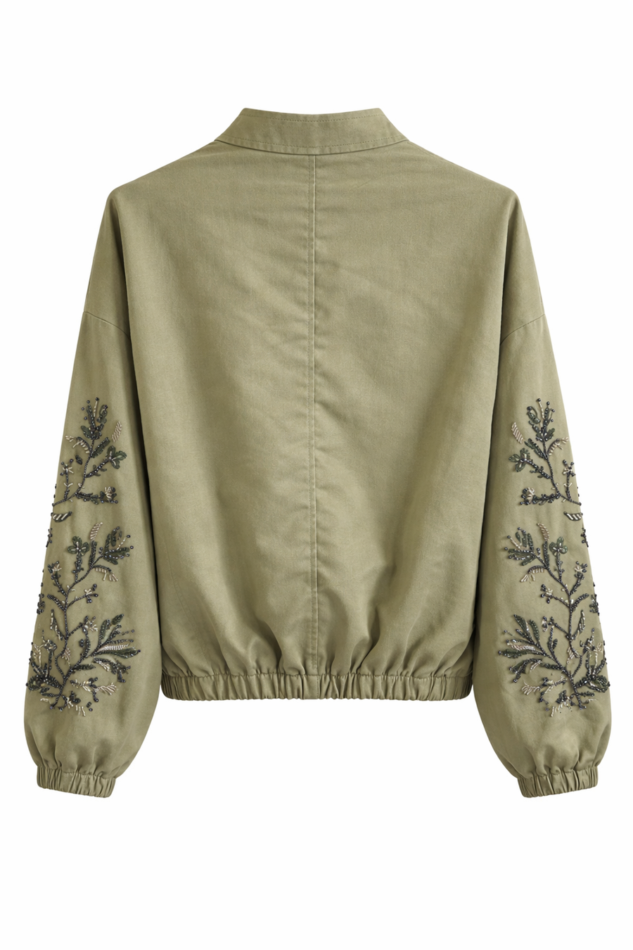 Royal Night Taşlı Bomber Yeşil 72539