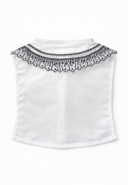 Siyah Dantel Detaylı Zarif Takma Yakalık