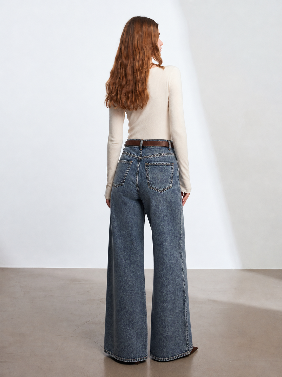 Kemerli Noirs Jean Pantolon