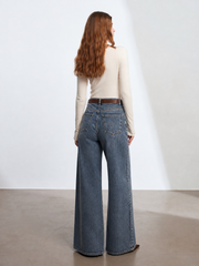 Kemerli Noirs Jean Pantolon