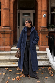 Teddy Buklet Kaban Önden Cepli | Lacivert