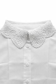 Motifli Güpür Yakalık