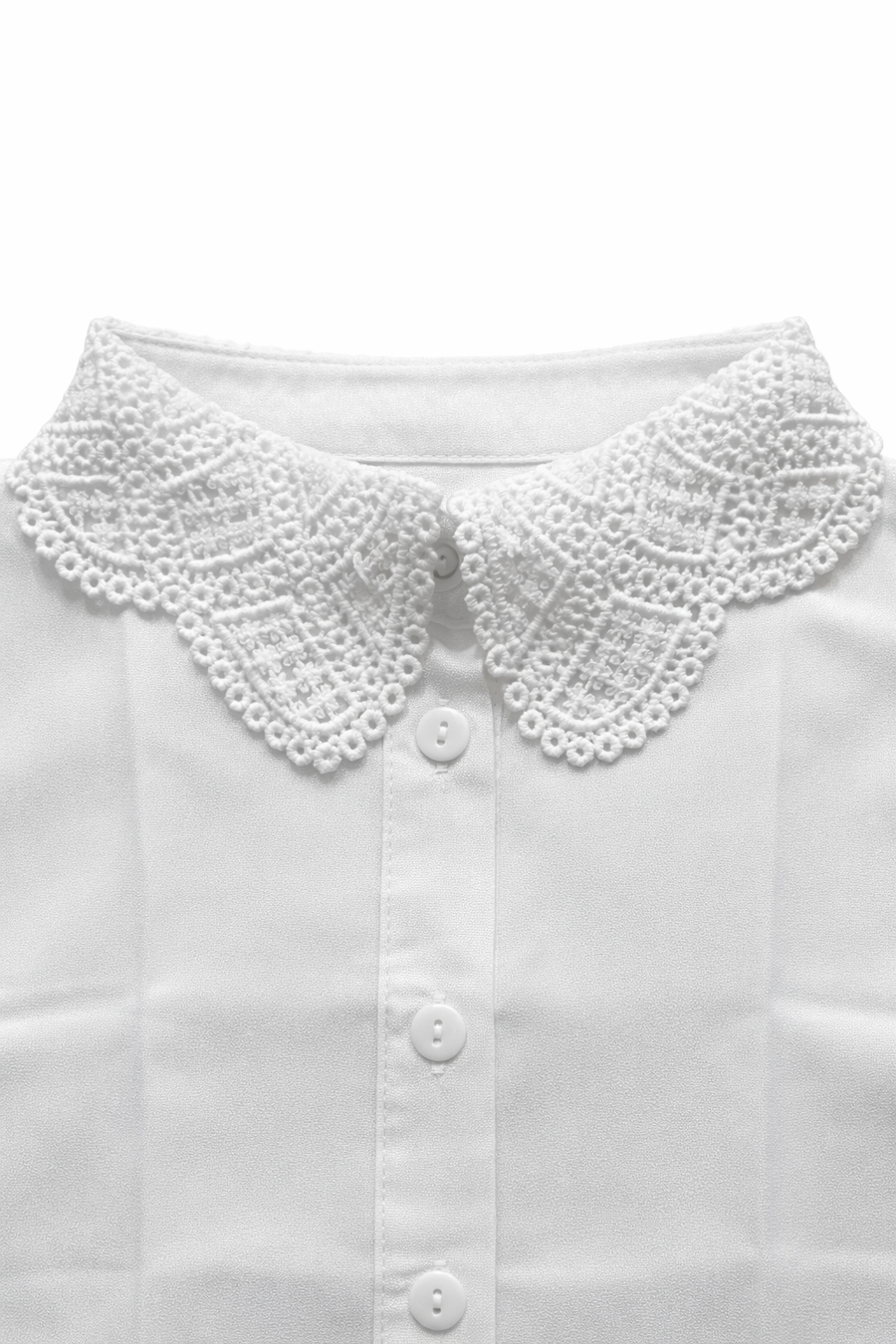 Motifli Güpür Yakalık