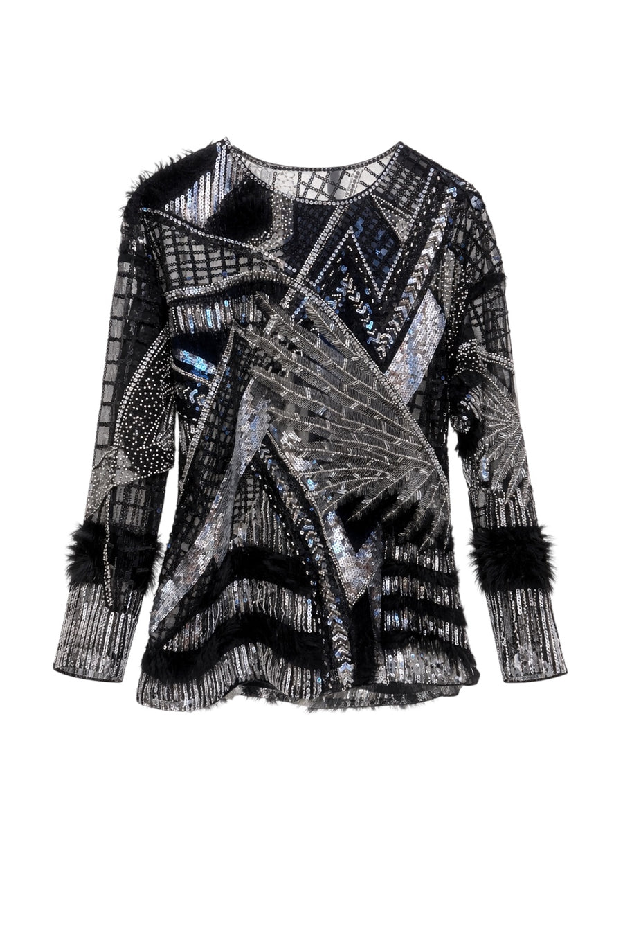 Noir Mozaiği Couture Bluz