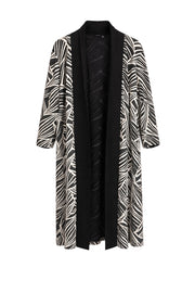 Zebra Desenli Hırka