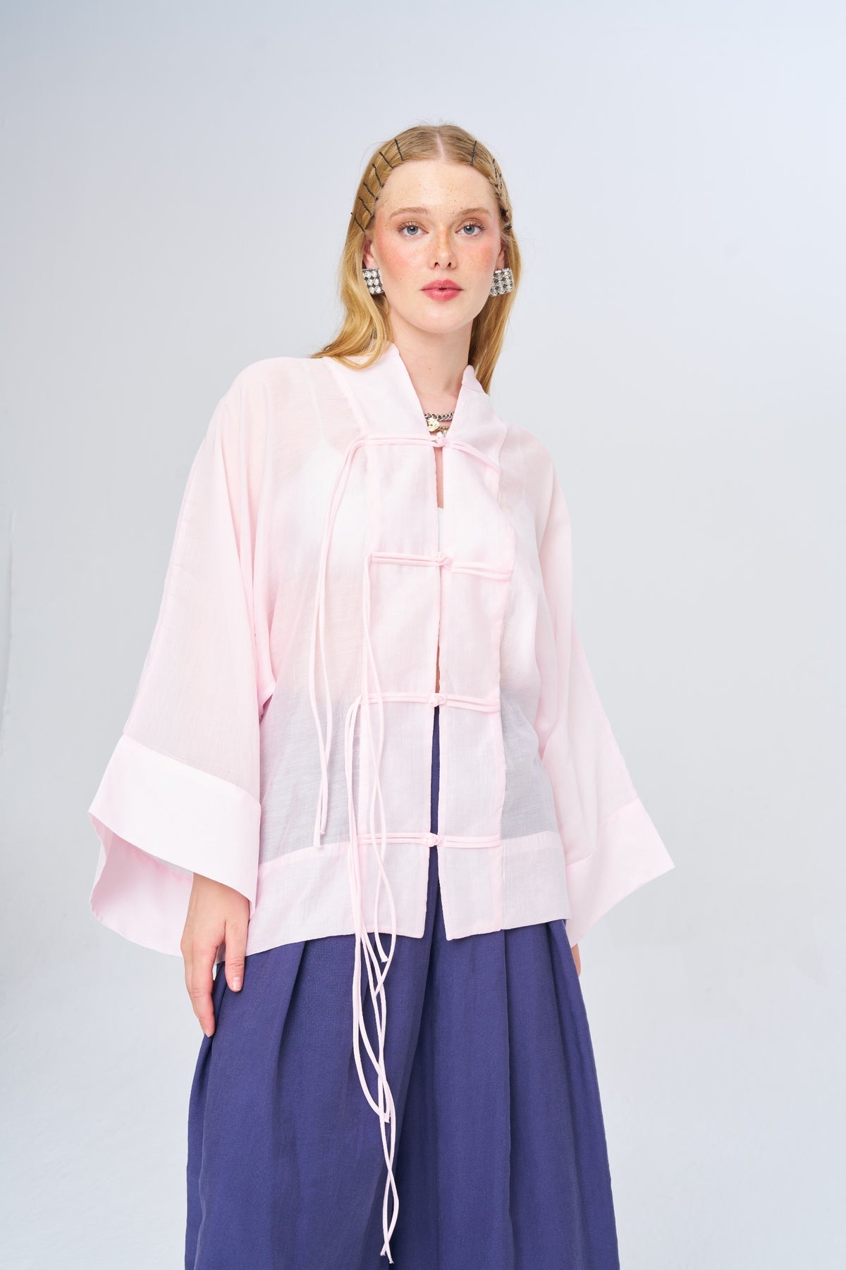 Çin Yaka Oversize Kimono 34991