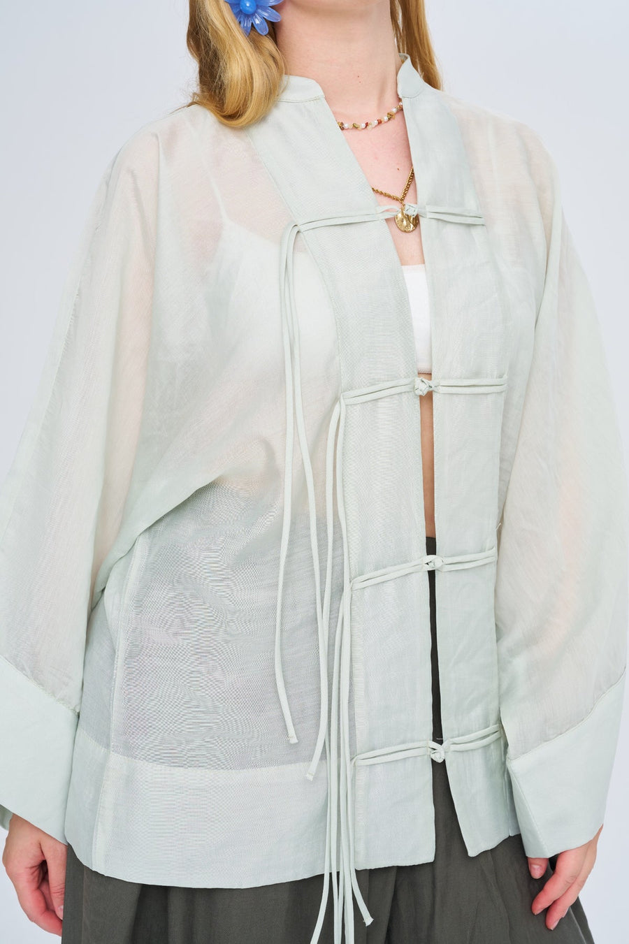 Çin Yaka Oversize Kimono 34991