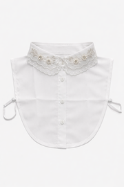 Organze İşlemeli Yakalık