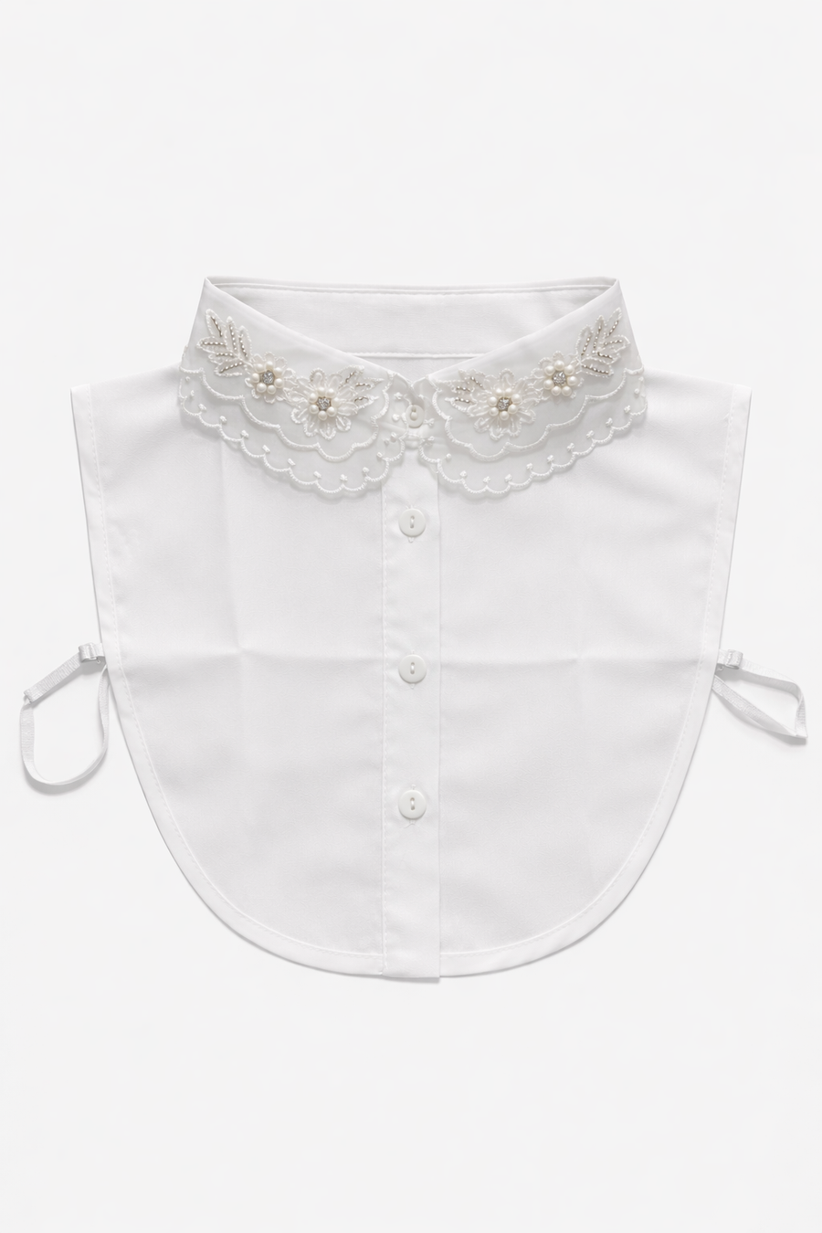 Organze İşlemeli Yakalık