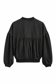 Noir Bloom Bomber Ceket
