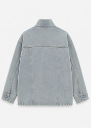 Çiçek İşleme Denim Ceket