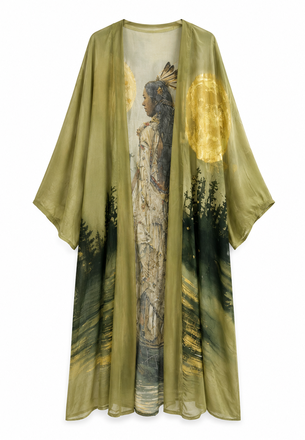 Kızılderili Etnik Kimono