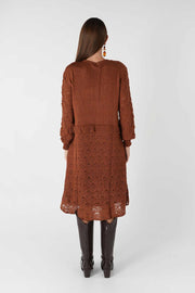 İnci Detaylı Triko Tunik (Kiremit)