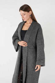 A91828 Salaş Triko Hırka Antrasit