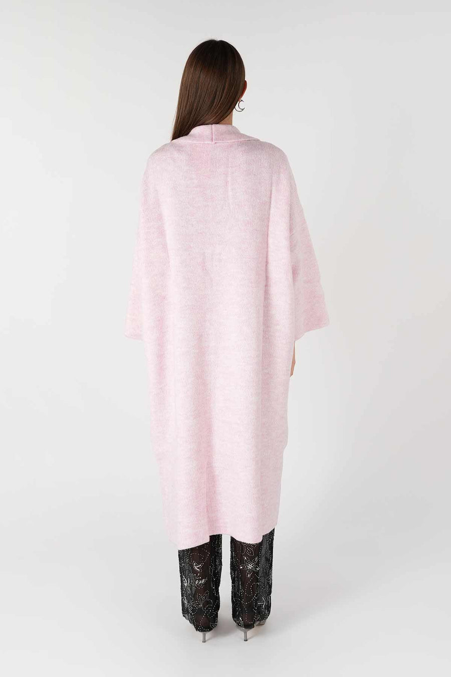 A91828 Salaş Triko Hırka Pembe