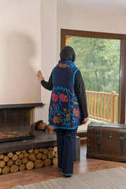 Rana Subaşı Desenli Keçe Yelek -2002