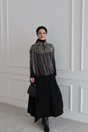 Boncuk Taşlı Pelerin