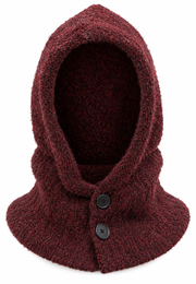 Örgü Balaklava Bordo