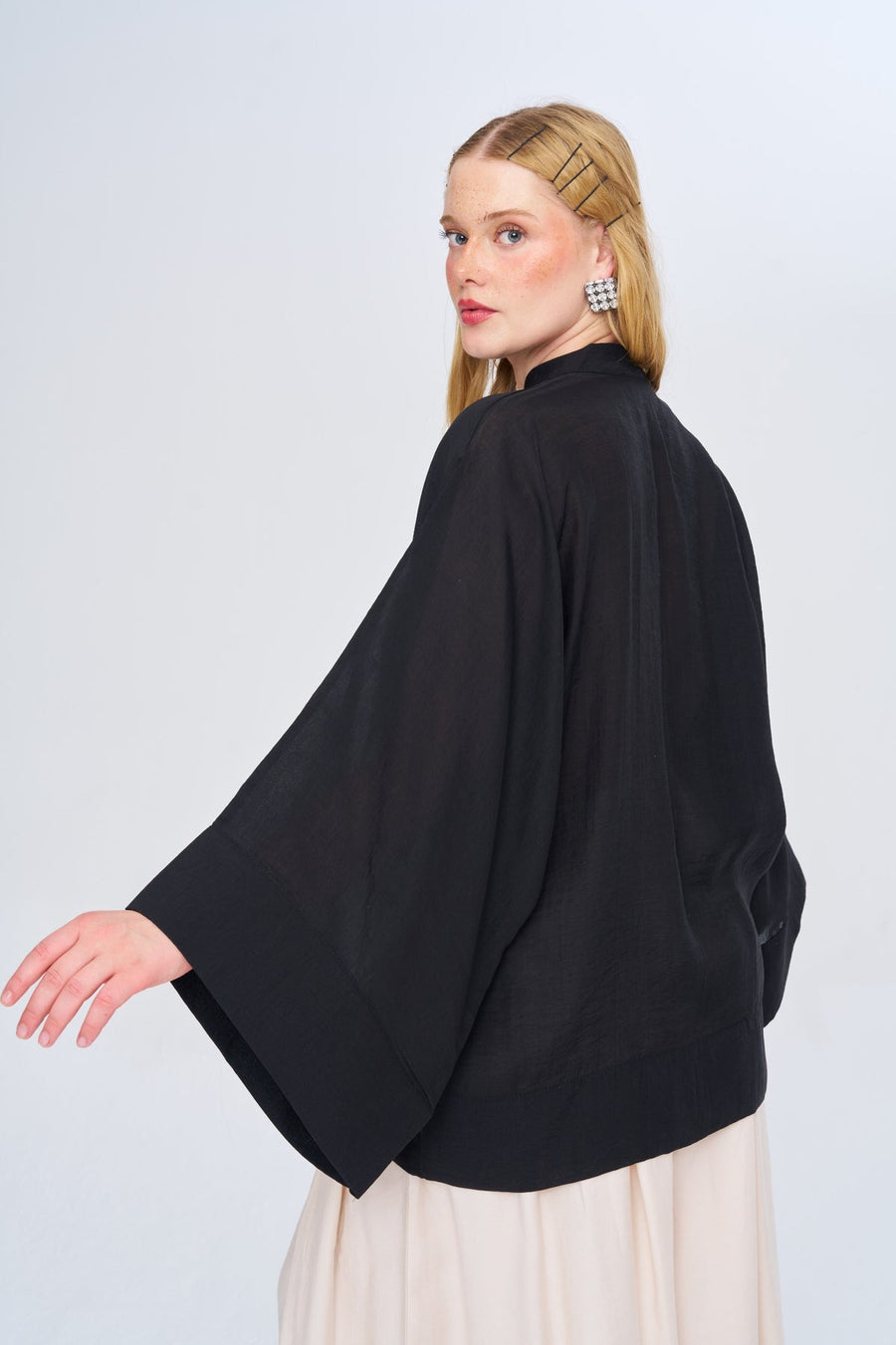Çin Yaka Oversize Kimono 34991
