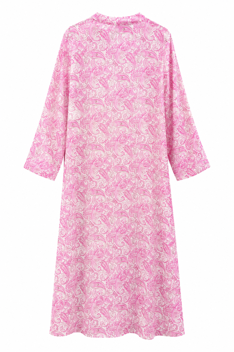 Lilyum Desenli Elbise Pembe- HYL0362