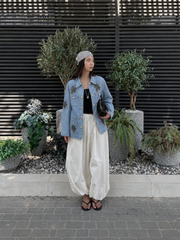 İşleme Denim Ceket