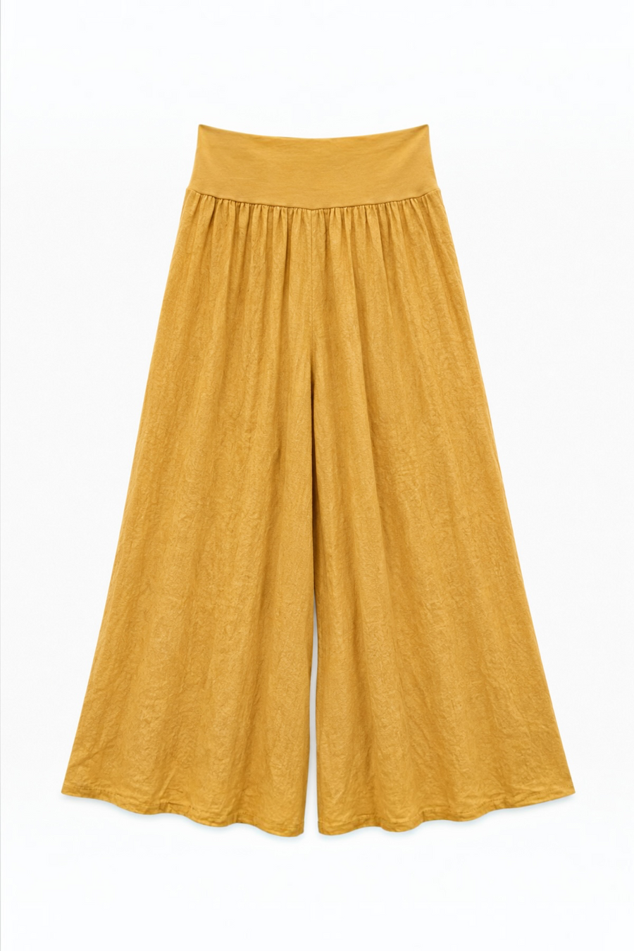 Çiçek Desenli Keten Pantolon 5142