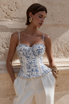 Mavi Vintage Askılı Bluz