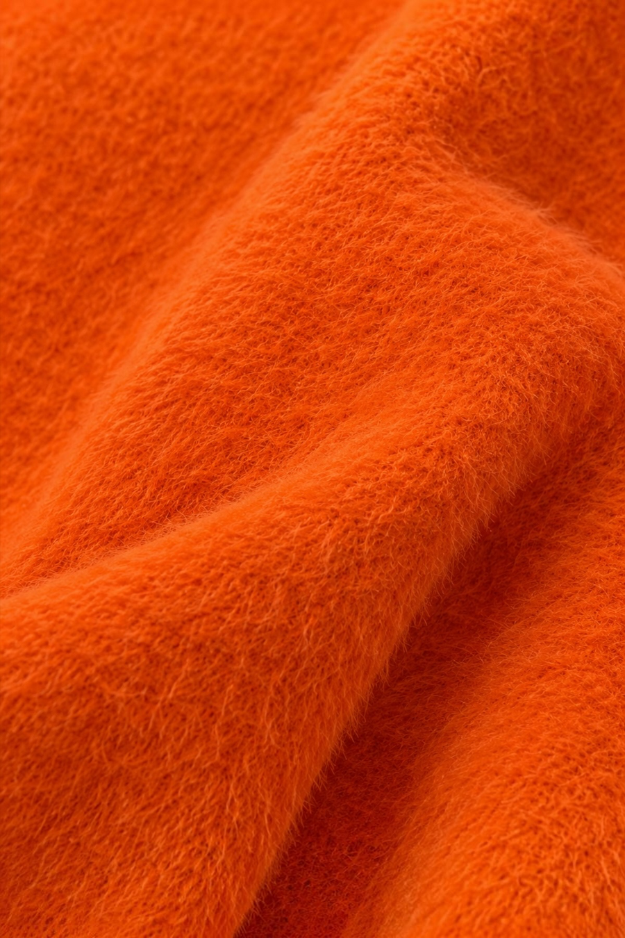 Sakal İplik Model Uzun Hırka Rs0593 - Orange