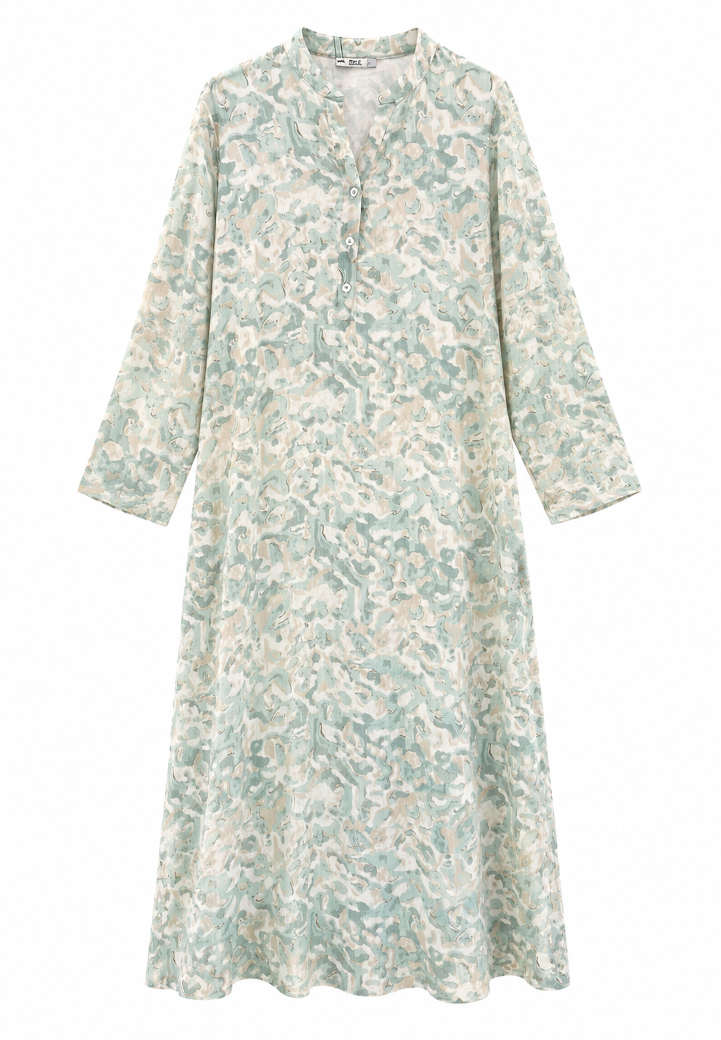 Lilyum Desenli Elbise - HYL0362