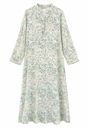 Lilyum Desenli Elbise - HYL0362