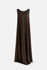 Ceketli Ham Keten İkili Takım-Kahve