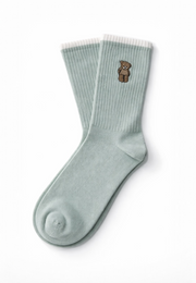 Teddy Nakışlı Pamuk Çorap 4’lü Set