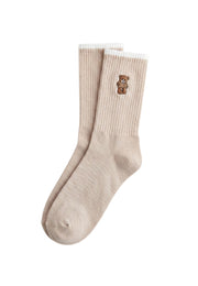 Teddy Nakışlı Pamuk Çorap 4’lü Set